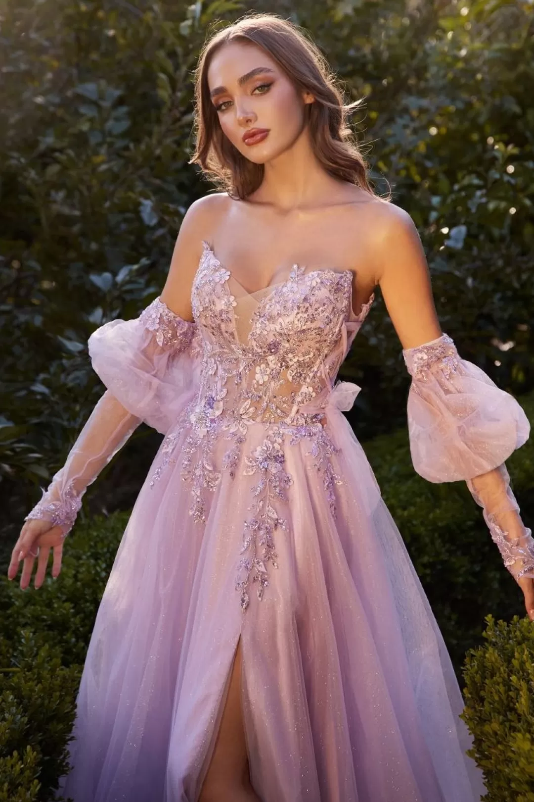Robe de soirée élégante Andrea & Leo - Modèle A1303 | Disponible en bleu clair, bleu poussière, noir et lavande - Best-seller tendance