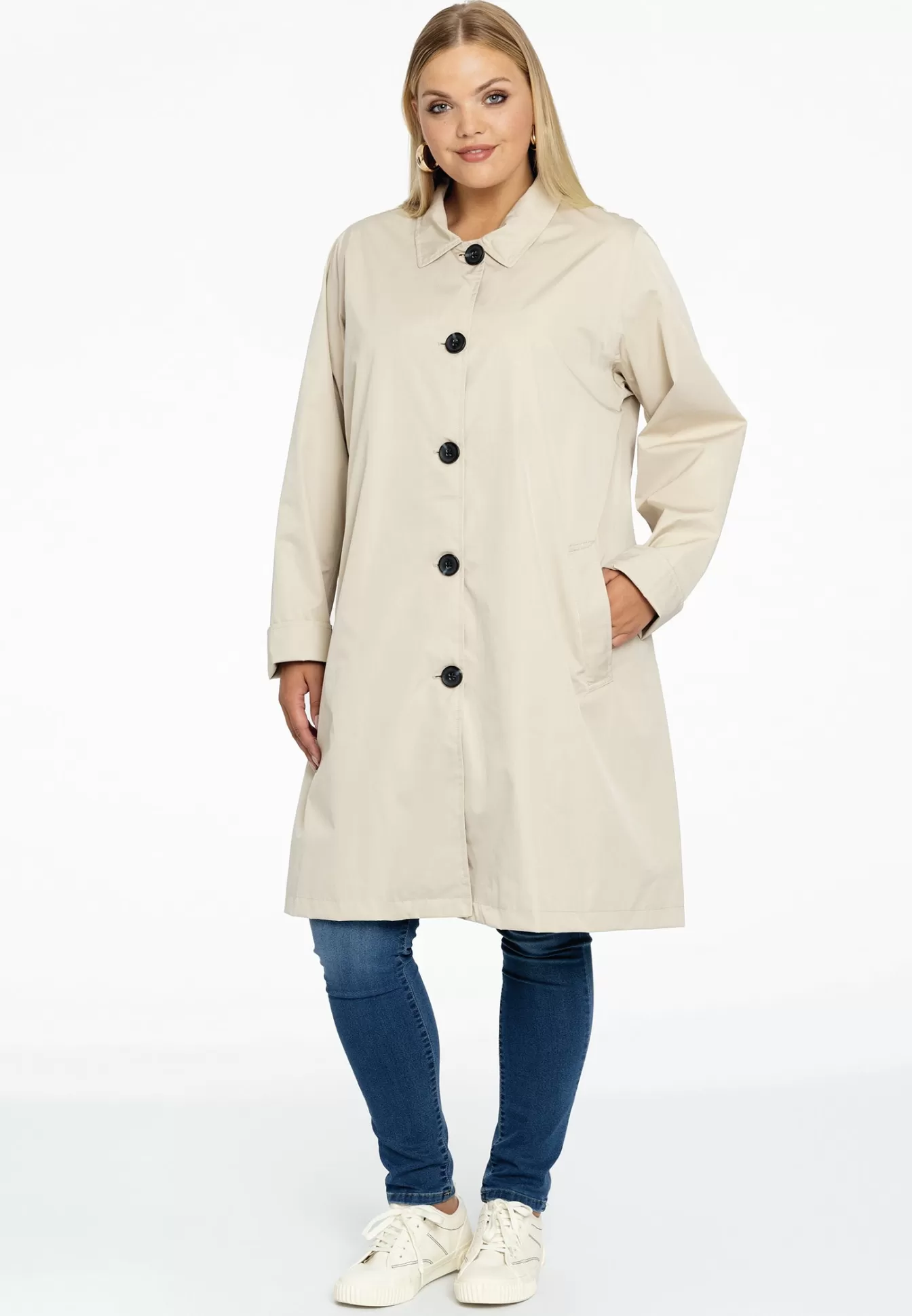 Découvrez l'imperméable classique YOEK - Marron foncé, essentiel pour toutes les saisons