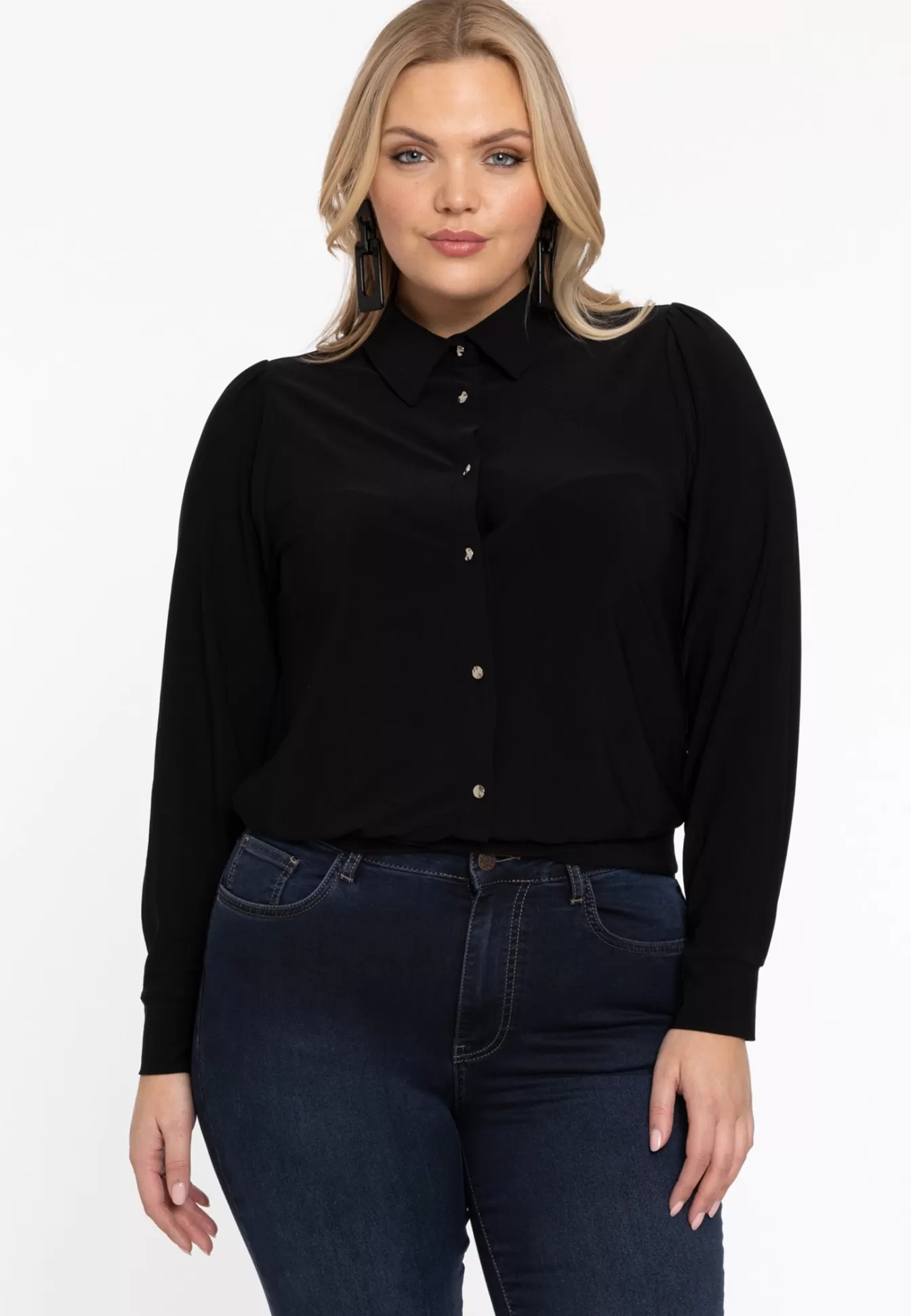 Dolce Blouse YOEK Noir Élégante - Manches Courte avec Détails Mode, Tendance Printemps 2024