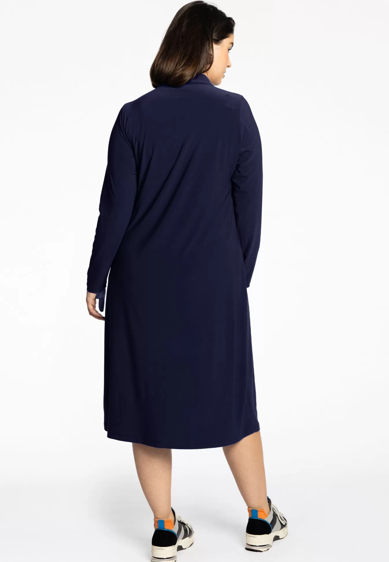 Chemisier femme longueur midi - Bleu saphir vibrante - Coupe élégante et intemporelle | Collection Dolce by YOEK