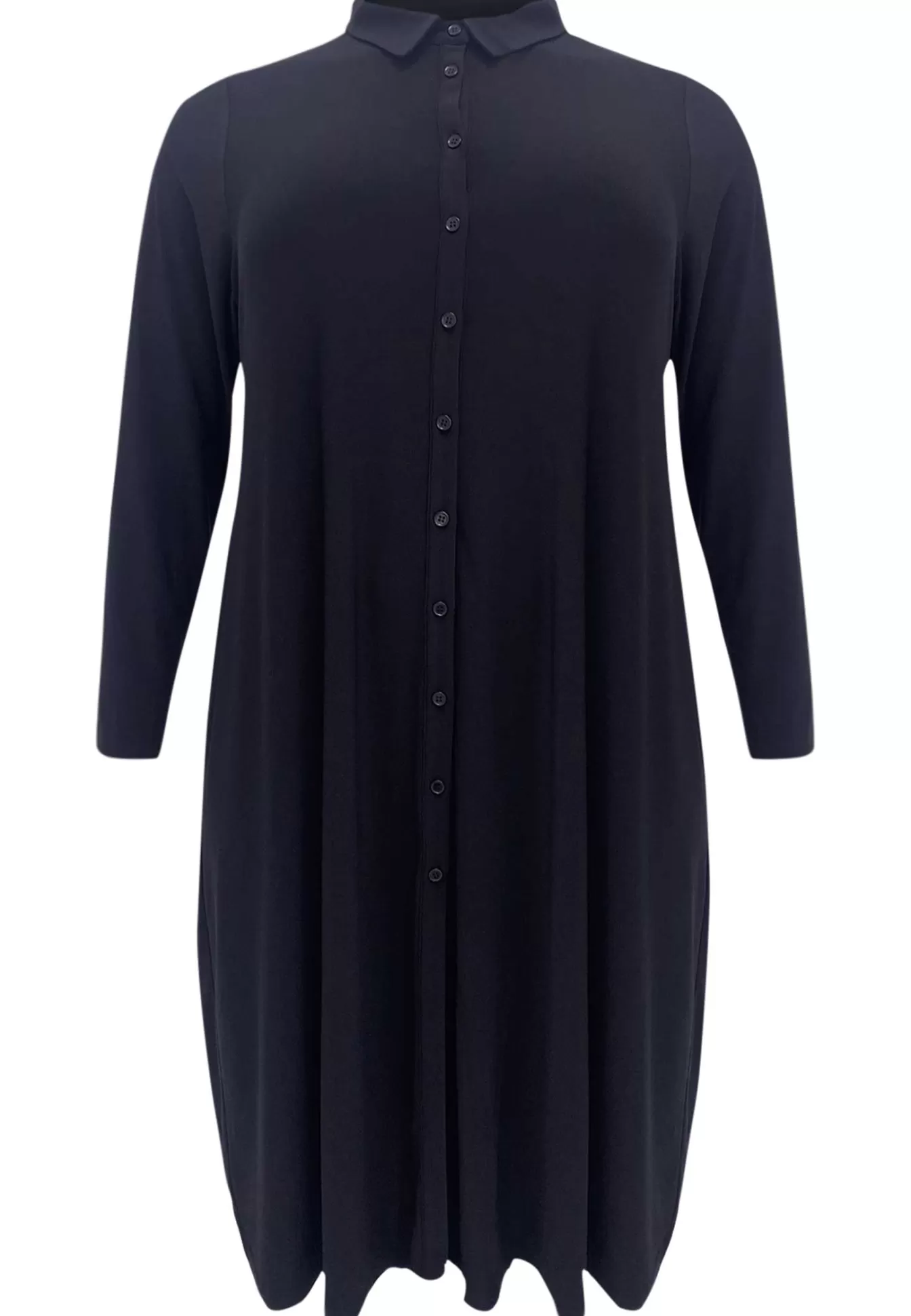 Chemisier femme longueur midi - Bleu saphir vibrante - Coupe élégante et intemporelle | Collection Dolce by YOEK