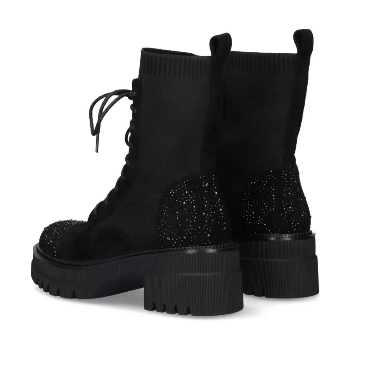 EXE SHOES Botte Tactique Confortable Modèle B079-F150 - Noir Intense Style Militaire