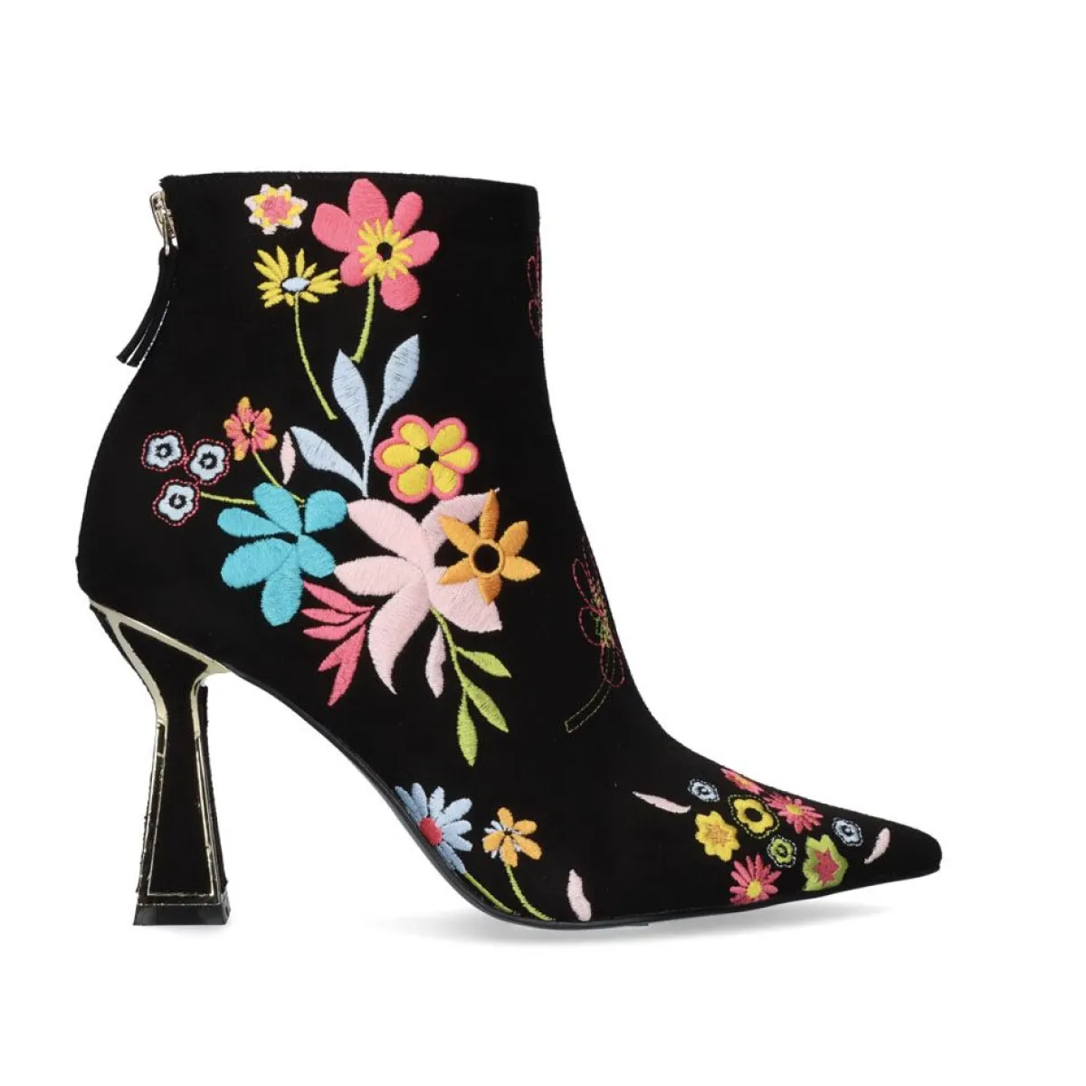 Bottes à Talons Carrés Belinda 520 - Modèle Urbain Élégant avec Talons Hauts (+8 cm) - Noir