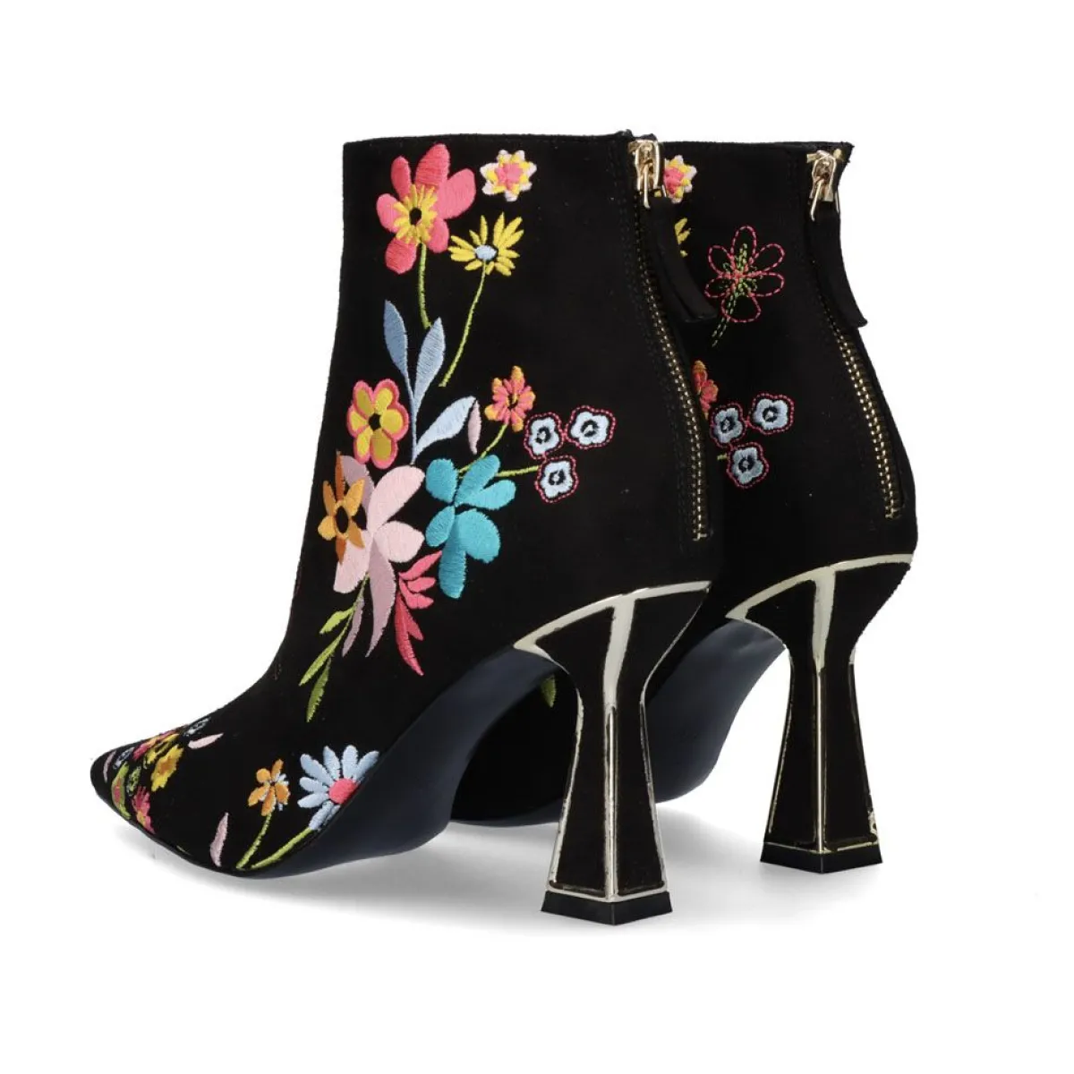 Bottes à Talons Carrés Belinda 520 - Modèle Urbain Élégant avec Talons Hauts (+8 cm) - Noir