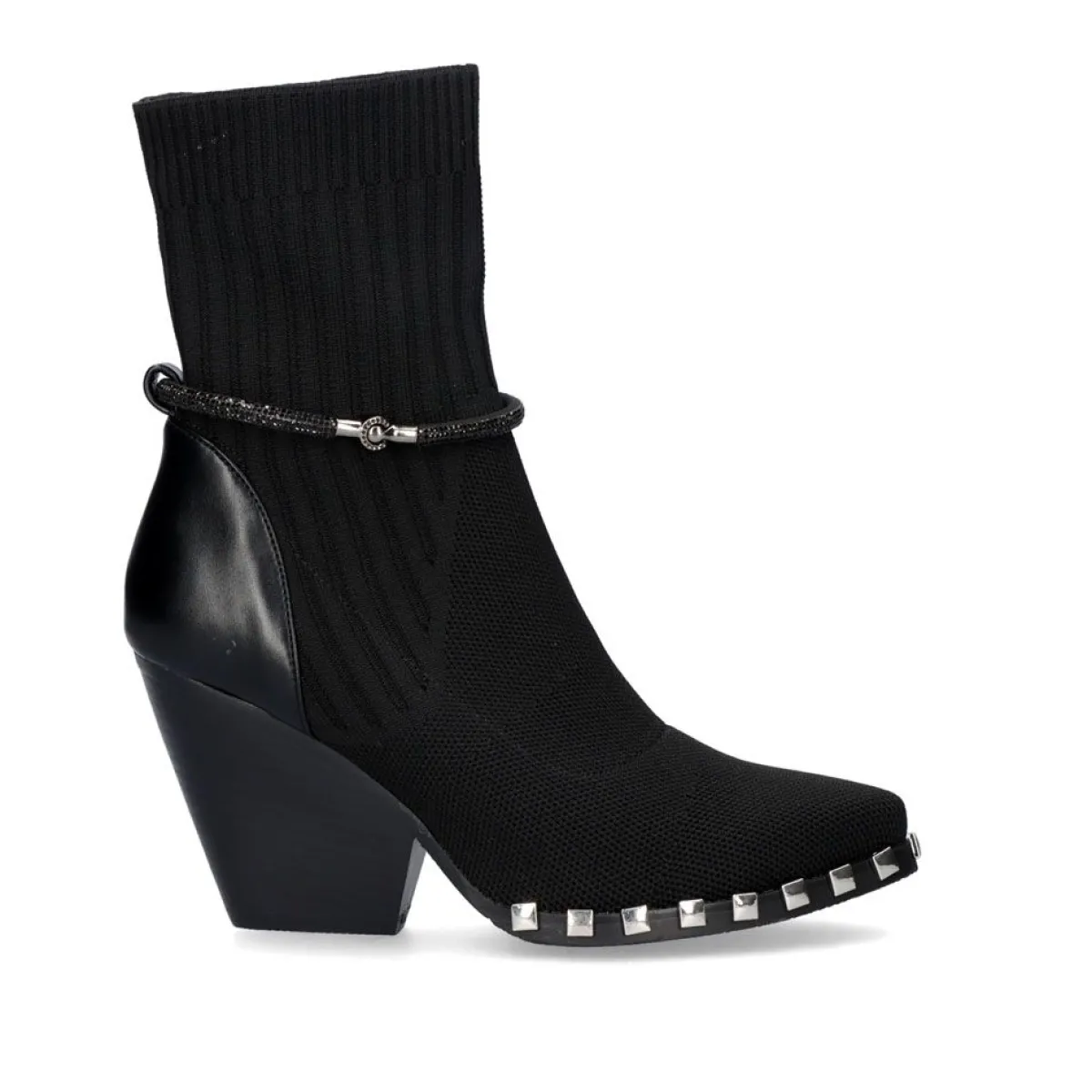 Bottes Exe Shoes B469-H1118 - Style Mi-Bas Confortable en Noir pour Look Urbain