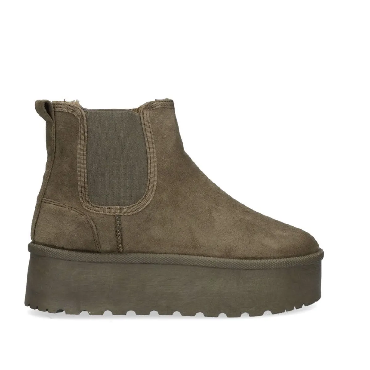 Bottines Exe Shoes à Semelle Plateforme - Modèle HD5066 Vert Forêt, Style Urbain et Confort Assuré