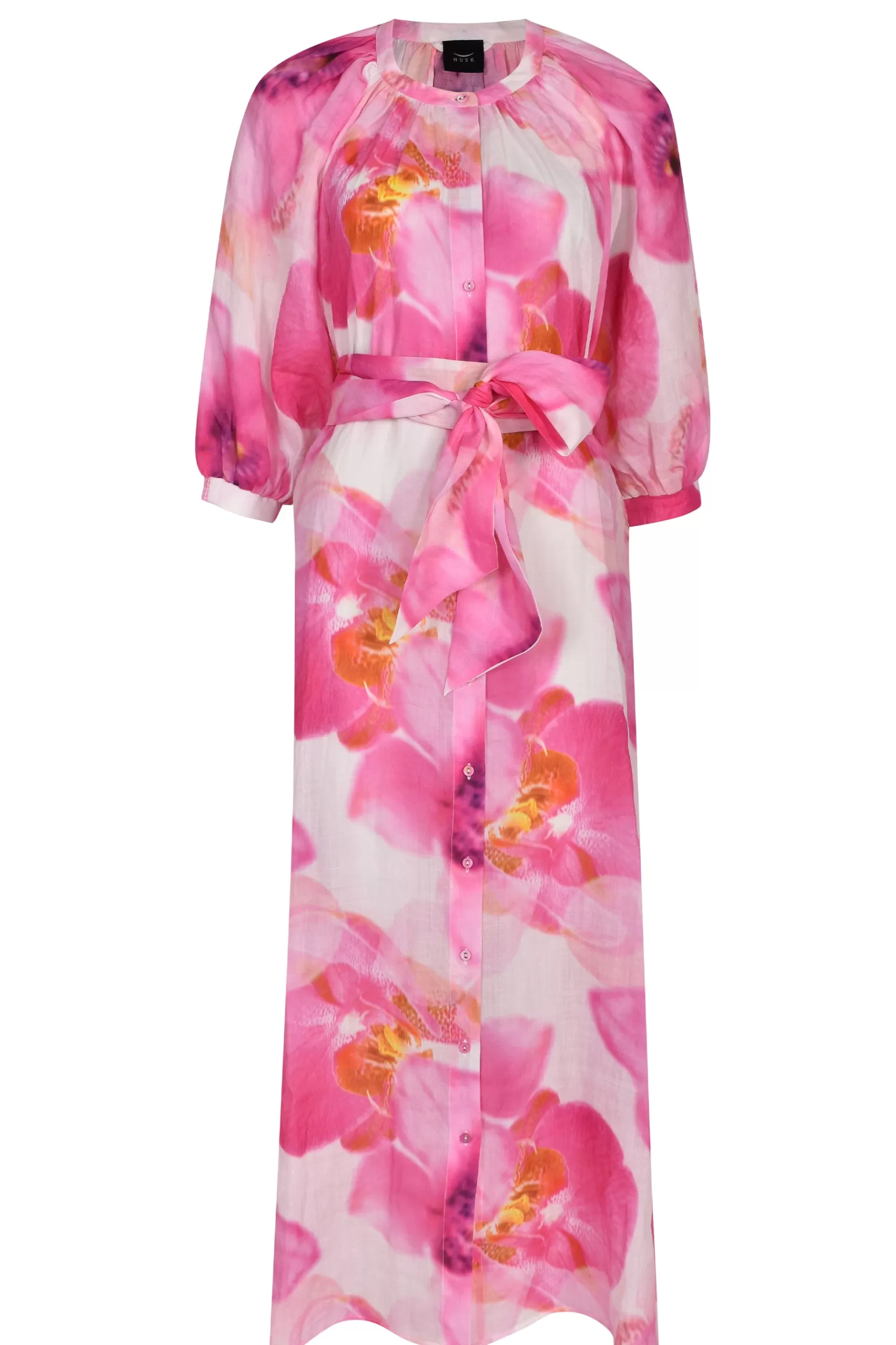 Caftan Brielle Flamboyant - Robe bohème-chic pour l'été | Tunique légère en coton ethnique avec broderies artisanales - Parfait pour vacances ou soirées d'été (Tailles XS-XXL)
