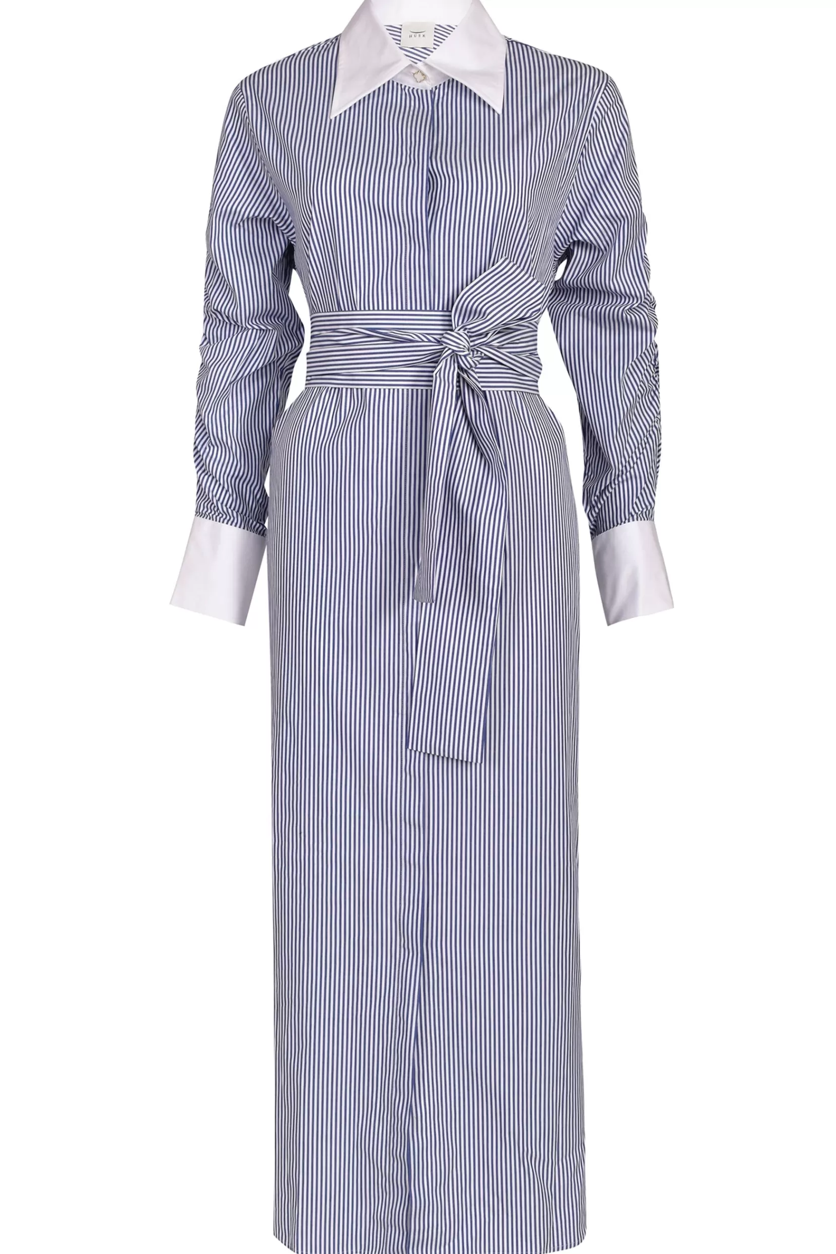 Chemise Luca en Promotion - Robe élégante à rayures marine et crème