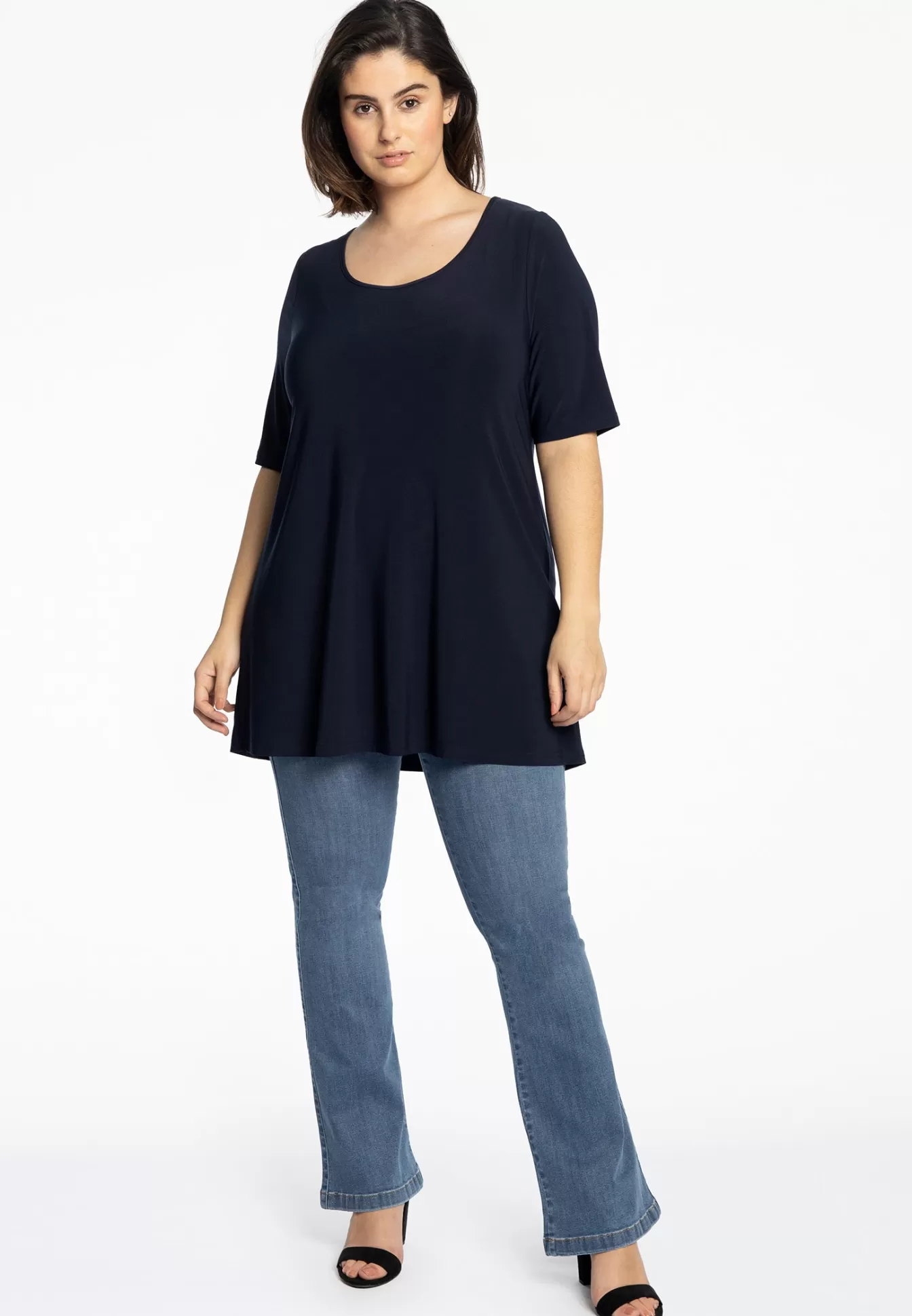 Jeans Évasés Dénim Indigo - Coupe Jogging Confortable - Marque YOEK - Prix Doux