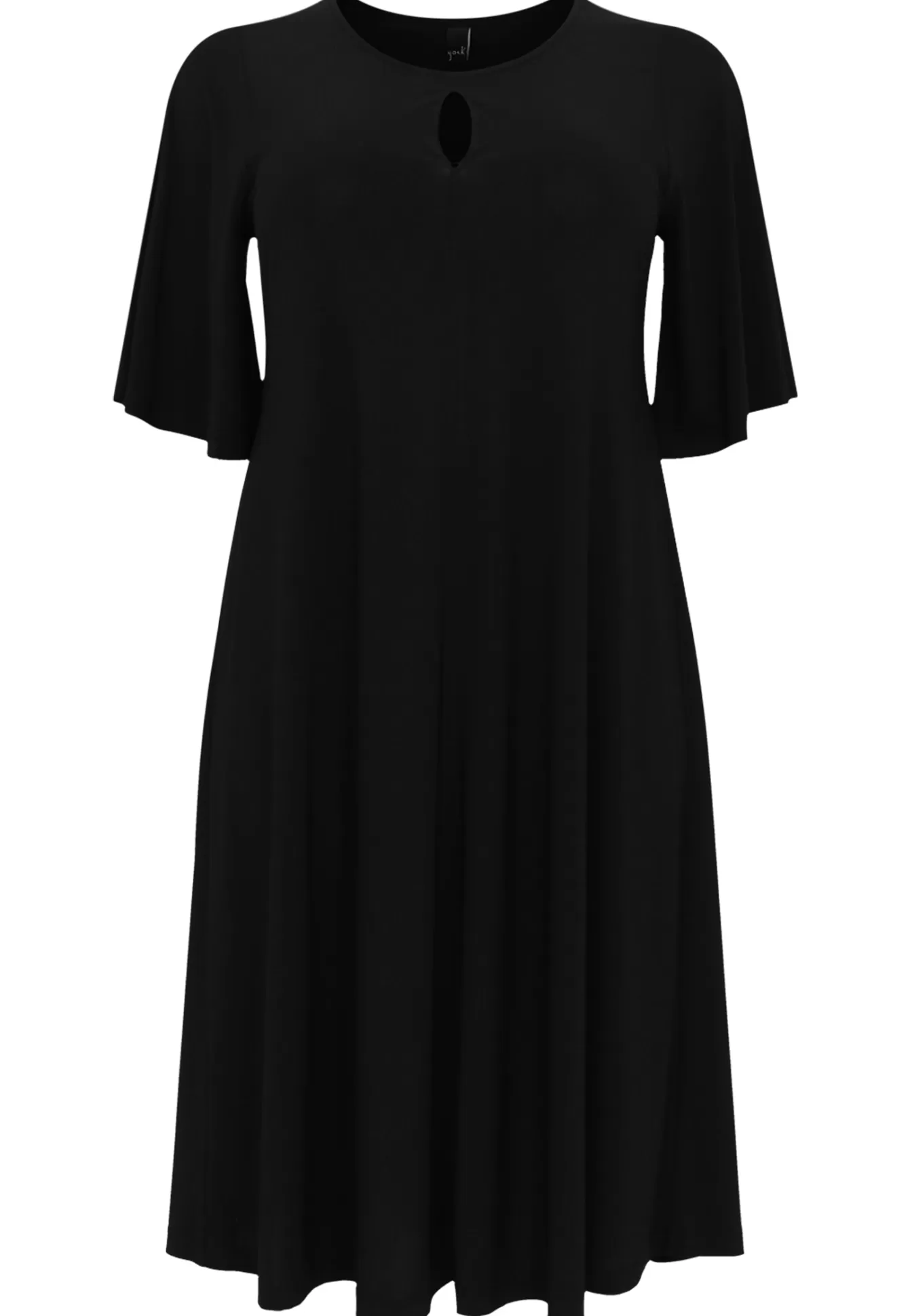 Robe trapèze Yoek à manches ballon - Noir Dolce en promotion exclusive

（：，，，，discount