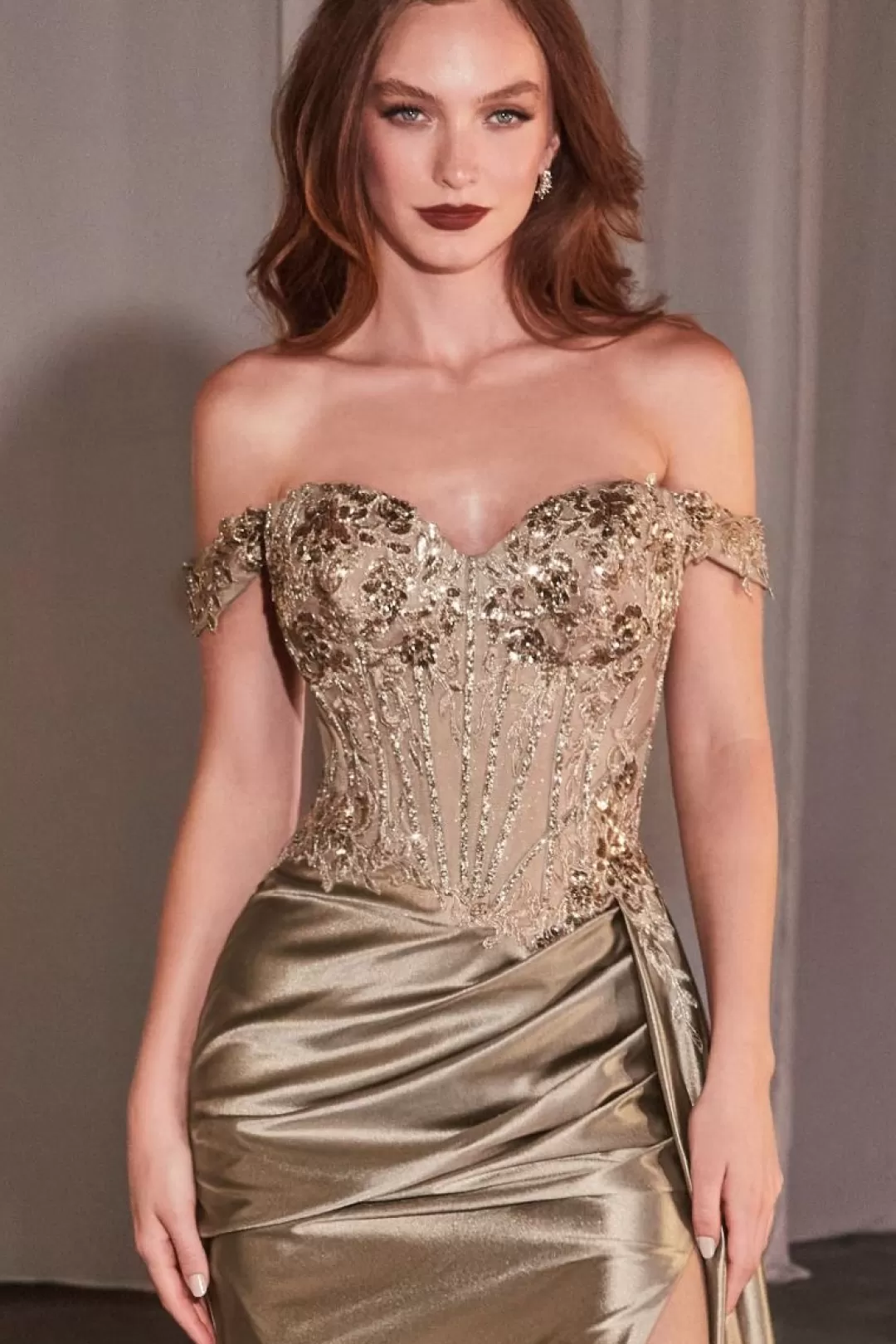 Robe Élégance Intemporelle CD803 - Tissu Fluide La Divine - Prix Doux