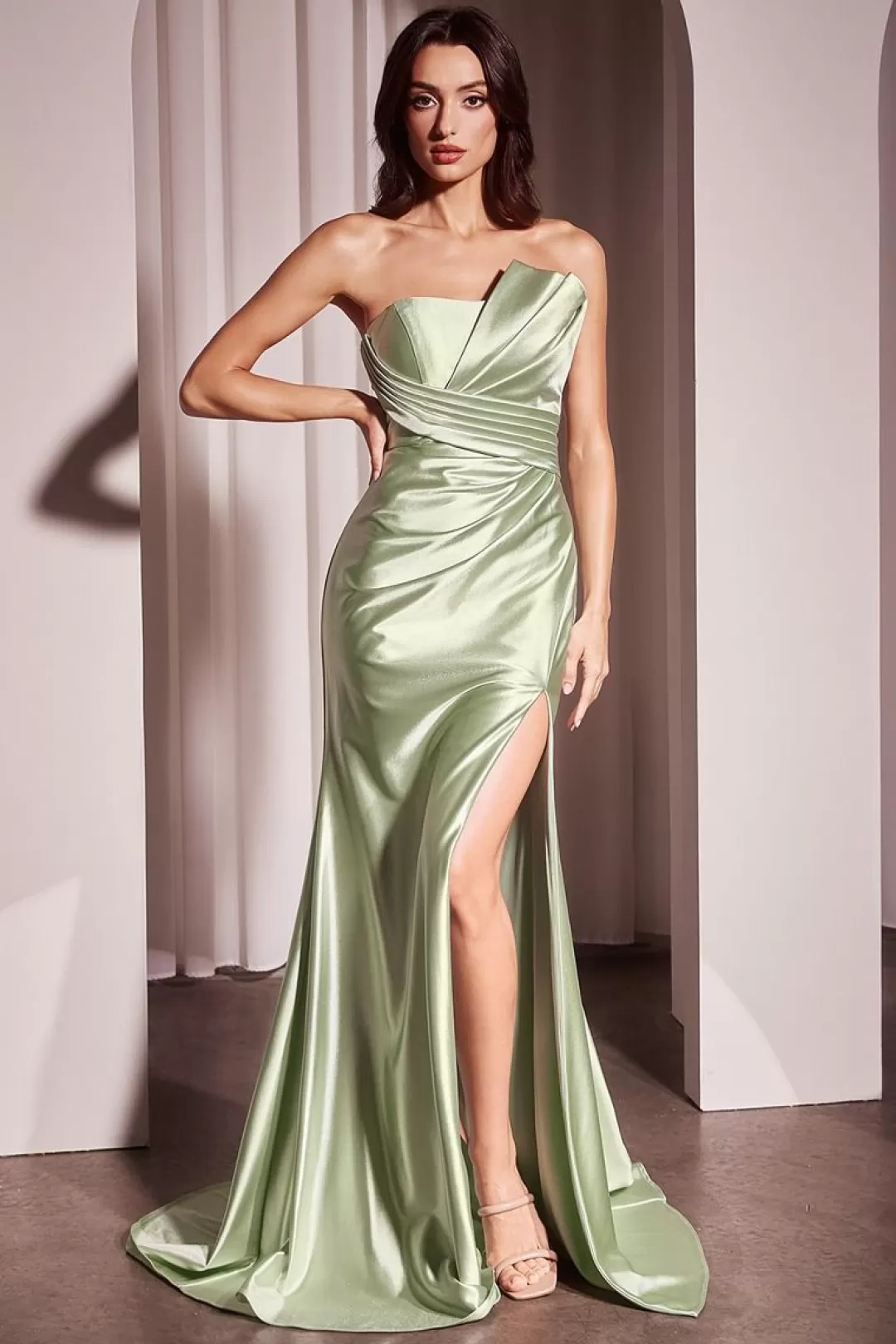 Robes élégantes La Divine en soldes - Bleu poudré, Vert sauge, Marine & Noir | Modèle KV1118