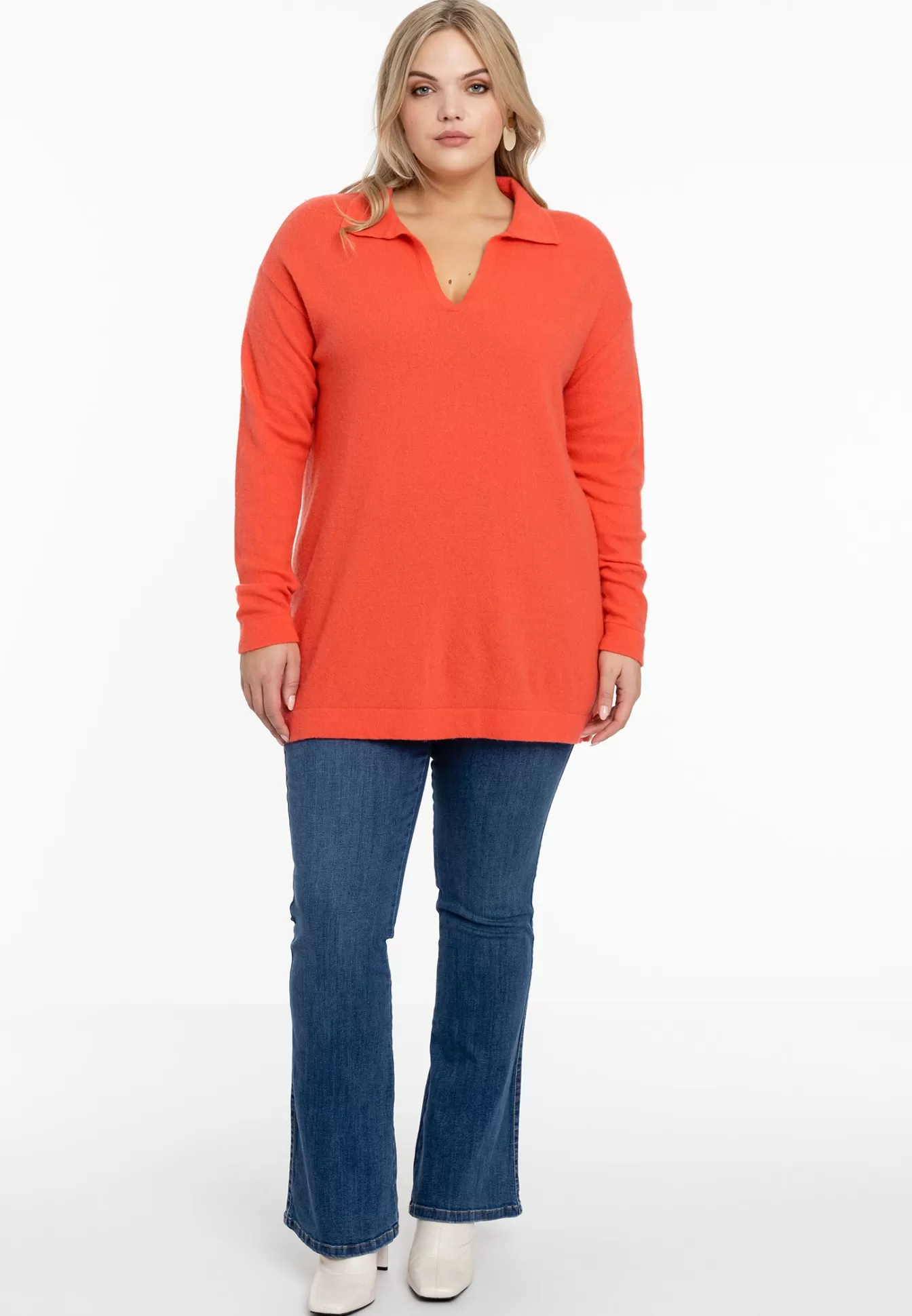 YOEK - Polo Décontracté Orange Tonique | Style Urbain Printanier - Maille Respirante