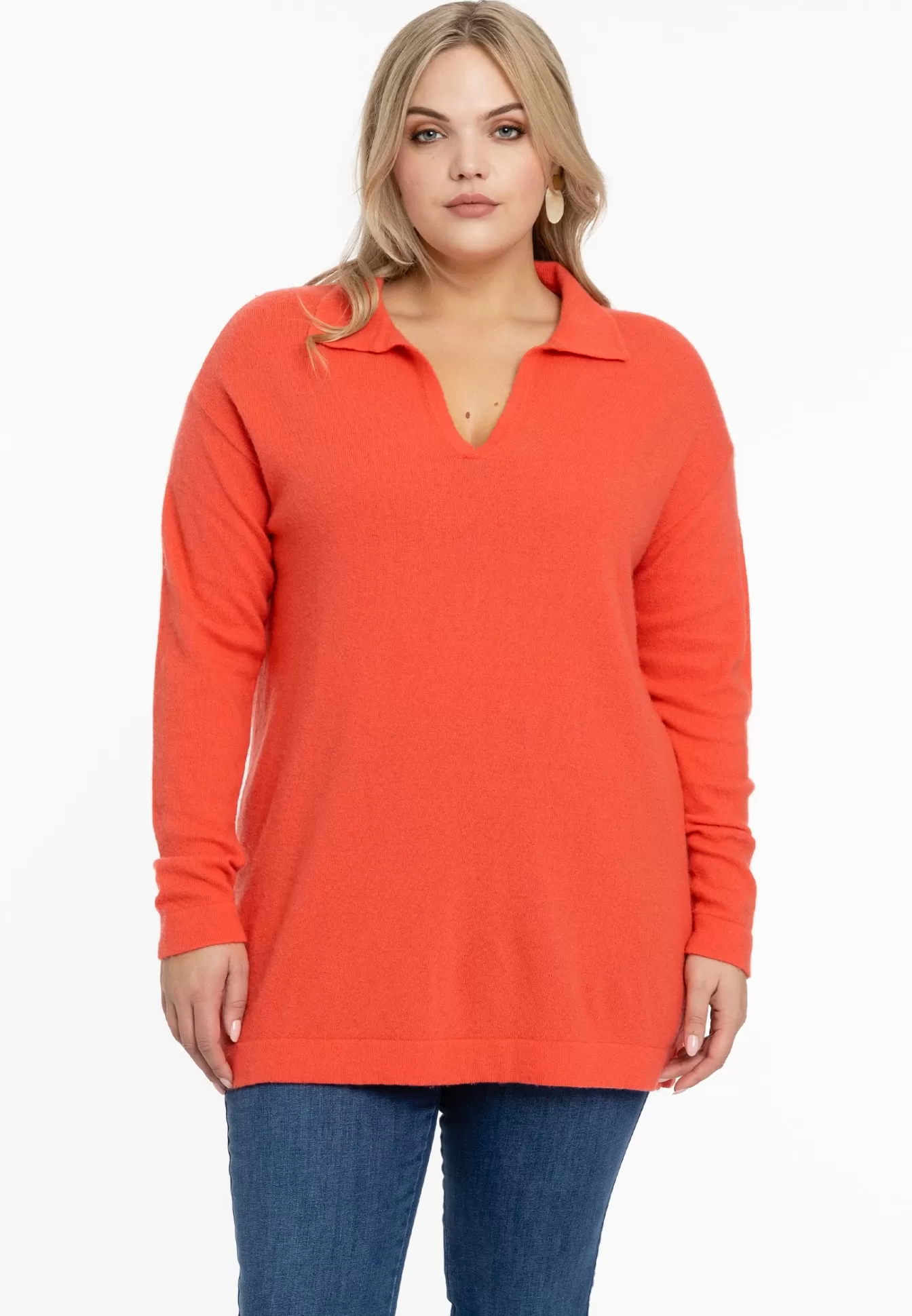 YOEK - Polo Décontracté Orange Tonique | Style Urbain Printanier - Maille Respirante