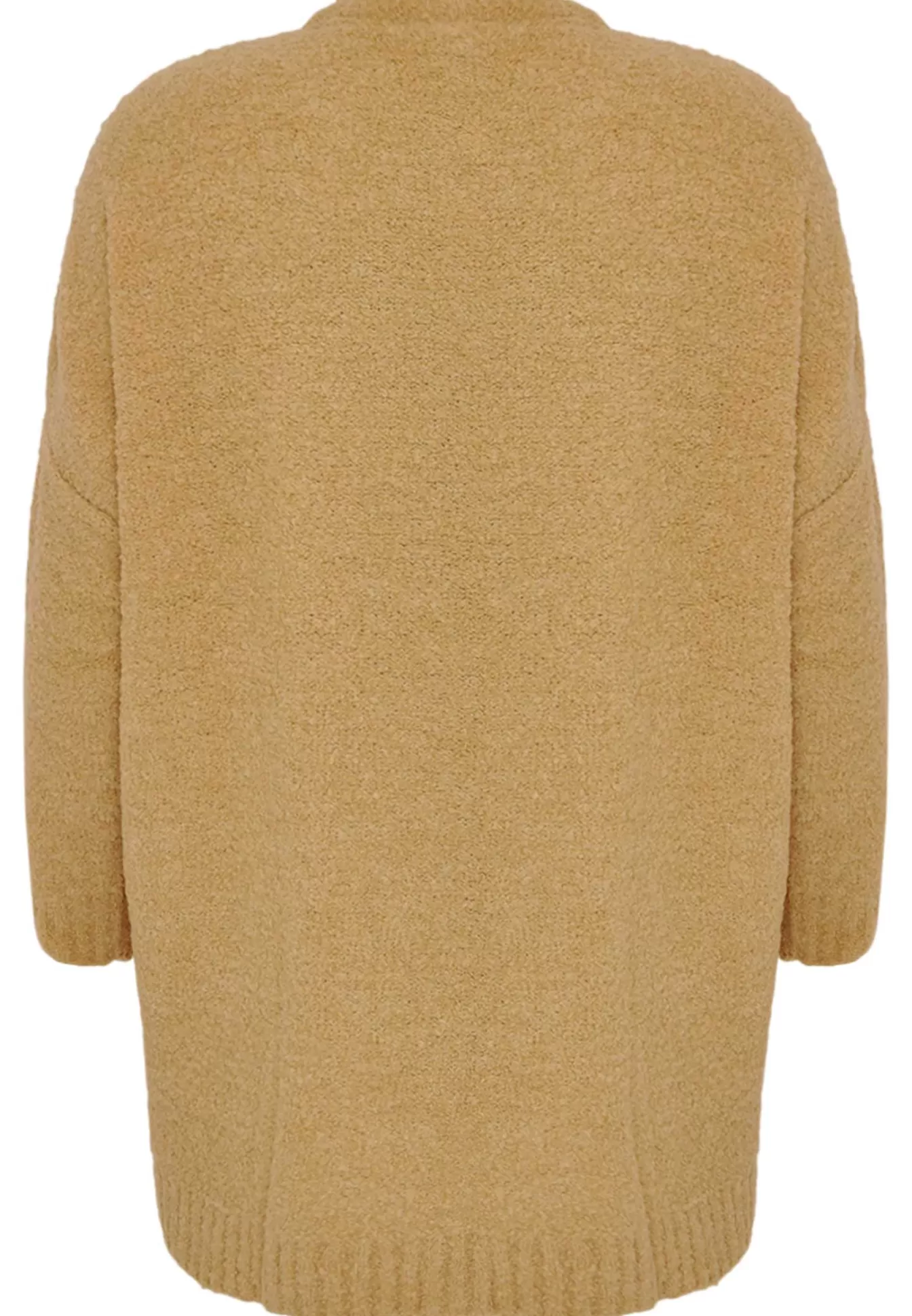 YOEK Pull Hiver Oversized en Fausse Fourrure Doudou Marron - Indispensable de la Collection