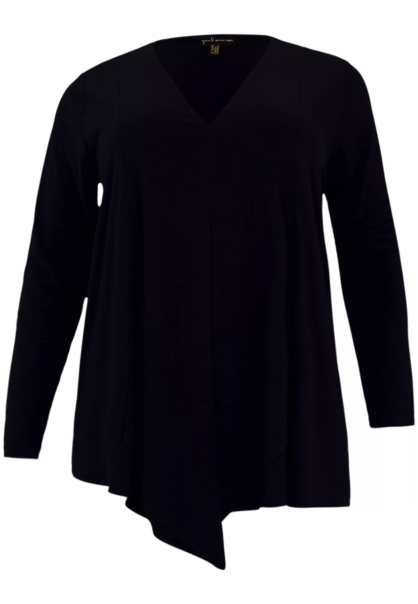 DOLCE Tuniek YOEK - Robe stylée noir profond avec découpe élégante | Collection exclusive boutique